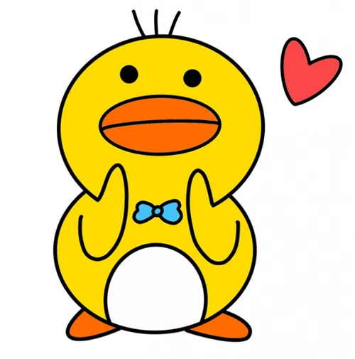 卡通彩色小鸭子简笔画图片大全 可爱卡通小鸭子简笔画怎么画