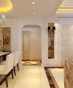 欧式风格白色门框装修效果图片大全