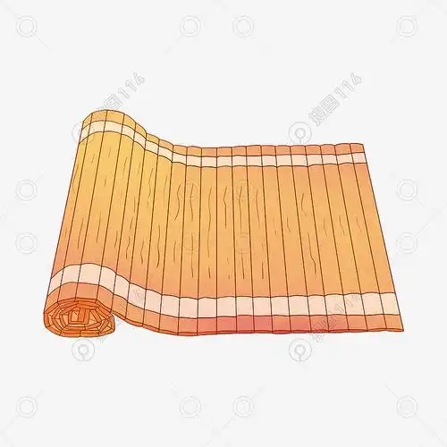 空白卡通古代竹简书